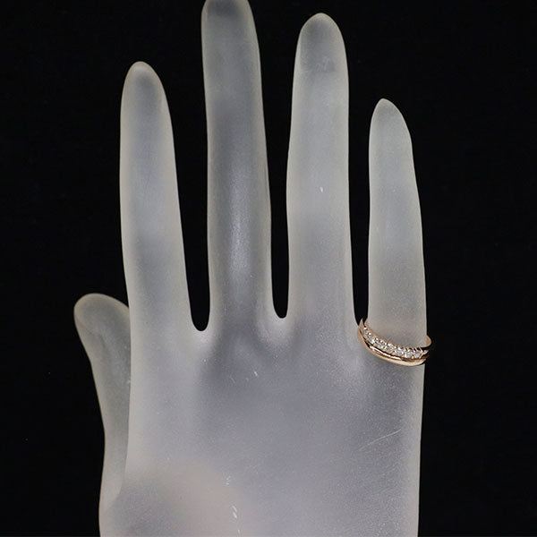K10PG ダイヤモンド ピンキー リング 0.23ct