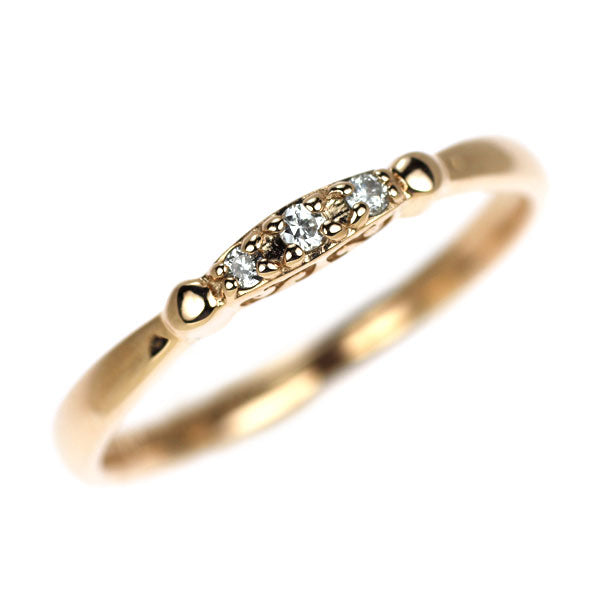 テイクアップ/ディズニー K10PG ダイヤモンド リング 0.03ct