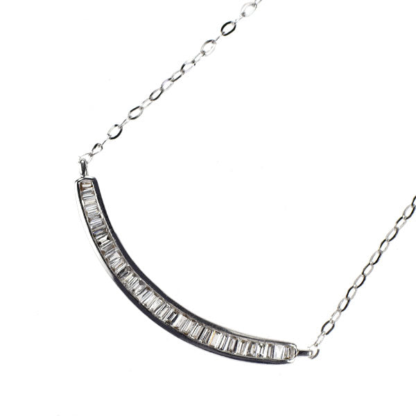 K18WG ダイヤモンド ペンダントネックレス 0.20ct