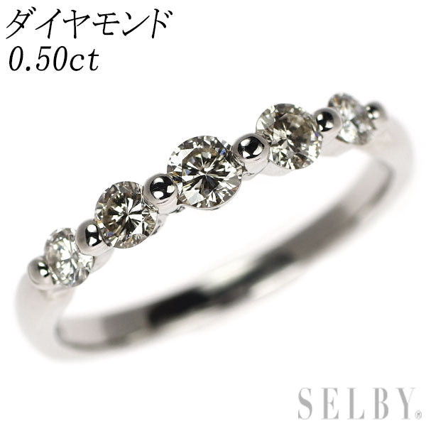 Pt900 ダイヤモンド リング 0.50ct