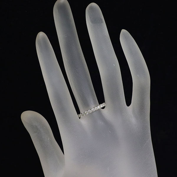 Pt950 ダイヤモンド リング 0.50ct ハーフエタニティ