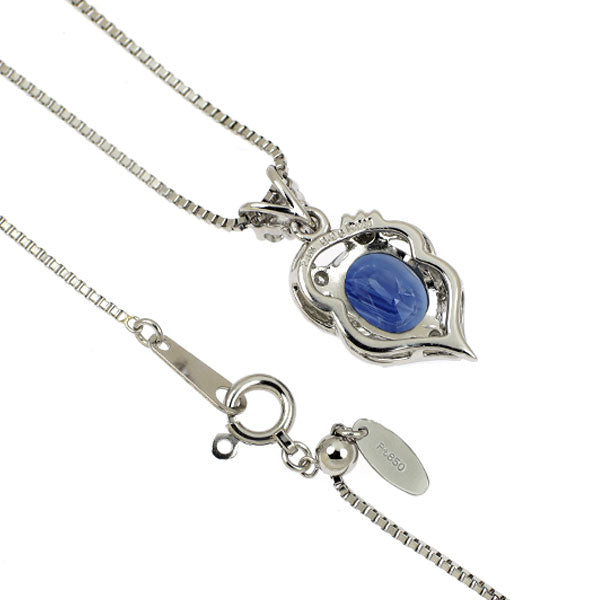 Pt900/Pt850 サファイア ダイヤモンド ペンダントネックレス 2.61ct D0.06ct