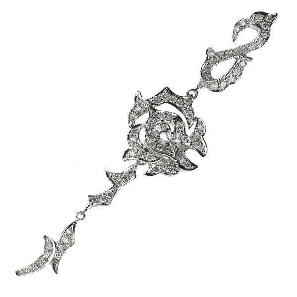 K18WG ダイヤモンド ペンダントトップ 0.64ct
