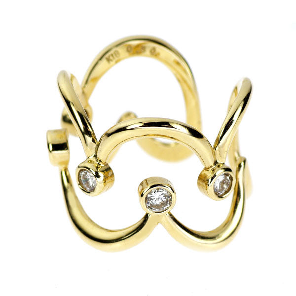 K18YG ダイヤモンド リング 0.50ct