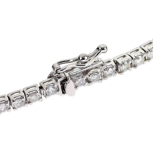 K18WG ダイヤモンド ブレスレット 1.79ct テニス