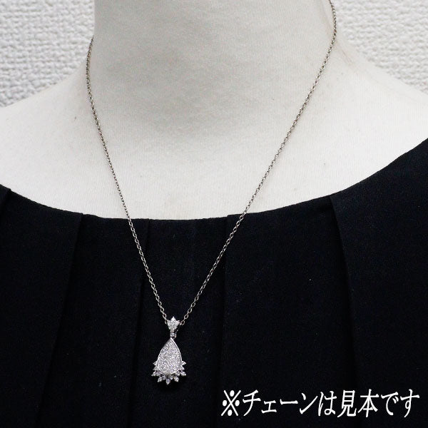 K18WG ダイヤモンド ペンダントトップ 0.63ct