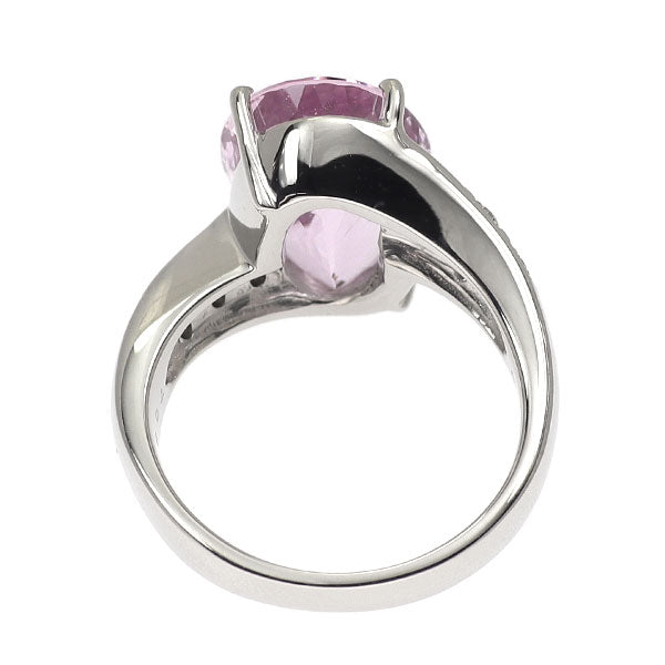 Pt900 インペリアルトパーズ ダイヤモンド リング 7.08ct D0.12ct