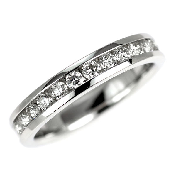 K18WG ダイヤモンド リング 0.50ct ハーフエタニティ