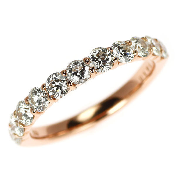 K18PG H&C ダイヤモンド リング 1.09ct ハーフエタニティ
