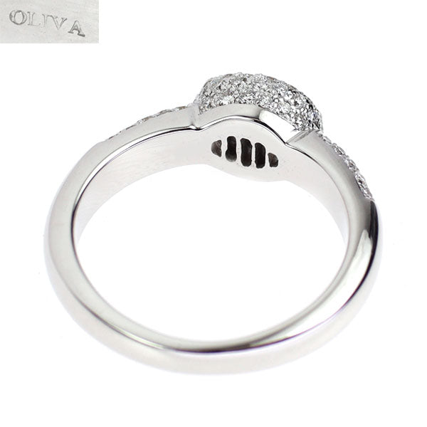 OLIVA K18WG ダイヤモンド リング 1.08ct