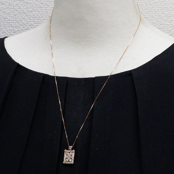 K18PG ダイヤモンド ペンダントネックレス 1.07ct