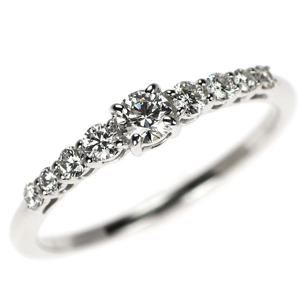 K18WG ダイヤモンド リング 0.165ct D0.21ct