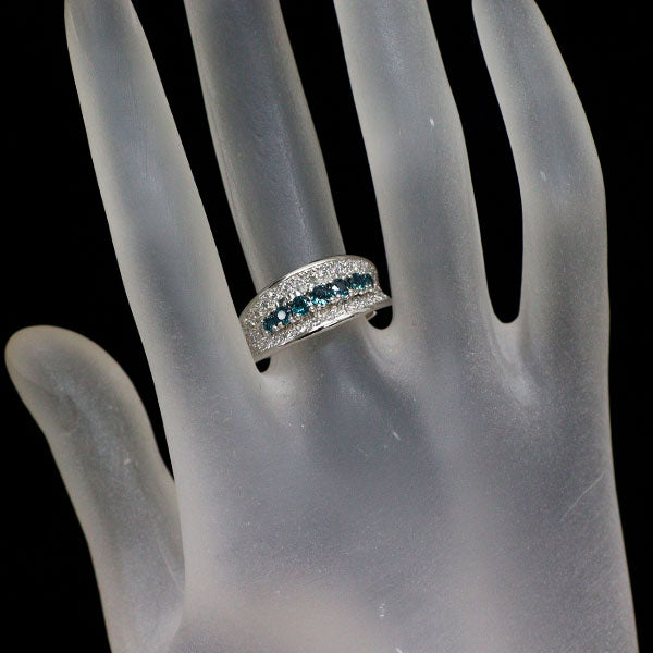 希少 Pt900 アレキサンドライト ダイヤモンド リング 0.53ct D0.52ct
