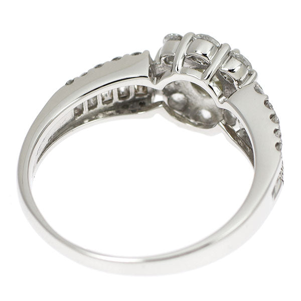 Pt900 ダイヤモンド リング 0.333ct D0.86ct フラワー