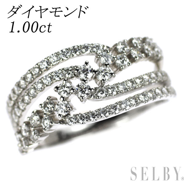 Pt950 ダイヤモンド リング 1.00ct