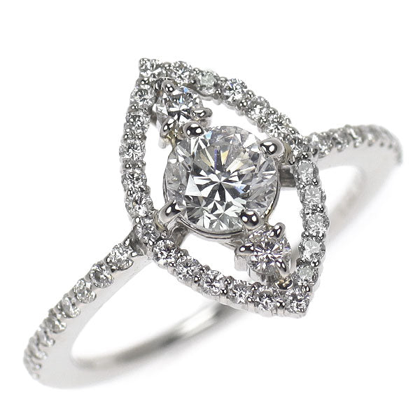 Pt900 ダイヤモンド リング 0.51ct D0.27ct