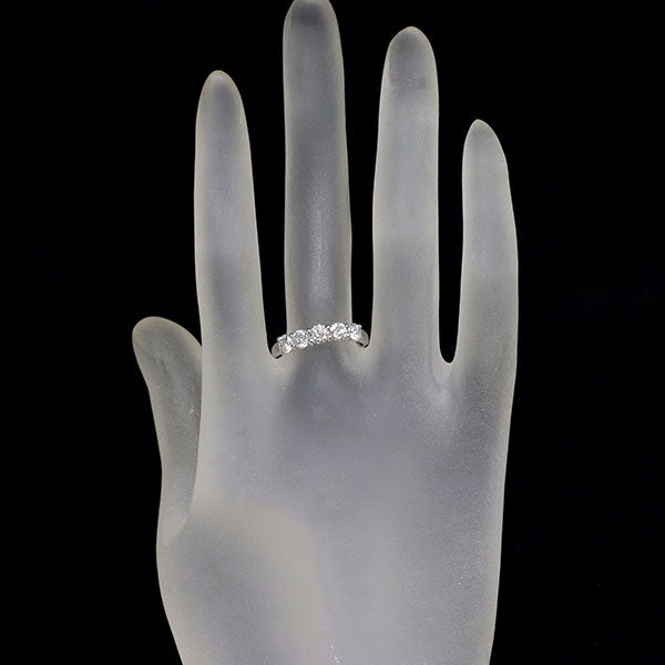 Pt950 ダイヤモンド リング 1.00ct 一文字