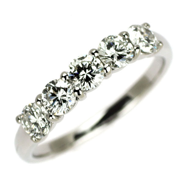 Pt950 ダイヤモンド リング 1.00ct 一文字