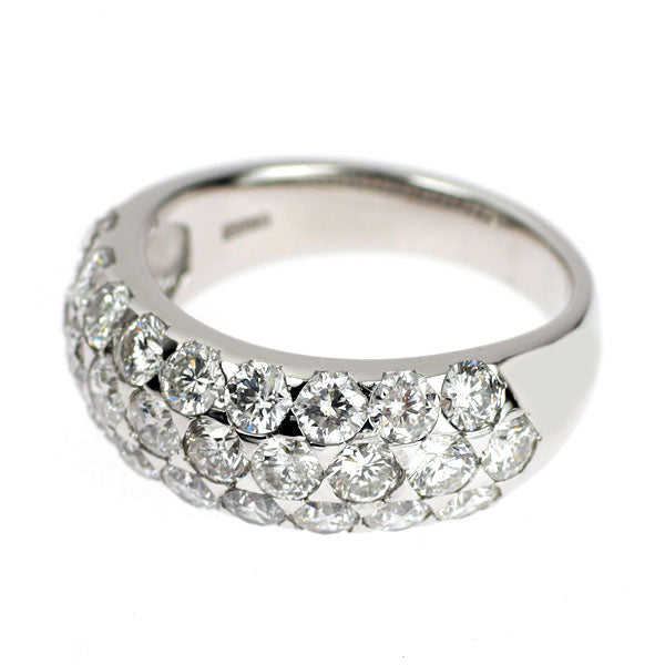 K18WG ダイヤモンド リング 2.00ct パヴェ
