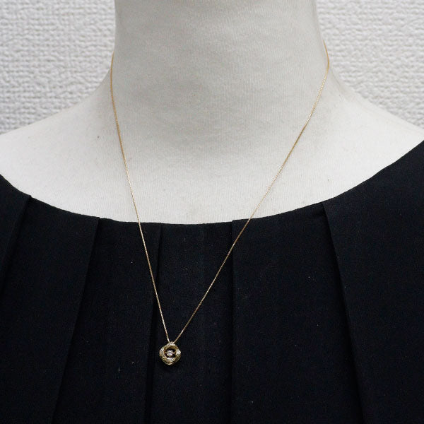 ジュピター K18YG ダイヤモンド ペンダントネックレス 0.13ct