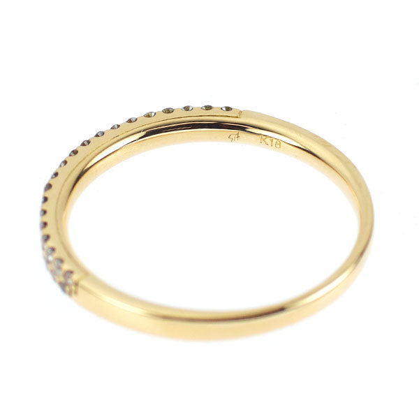 セイレーンアズーロ K18YG ダイヤモンド リング 0.18ct ハーフエタニティ