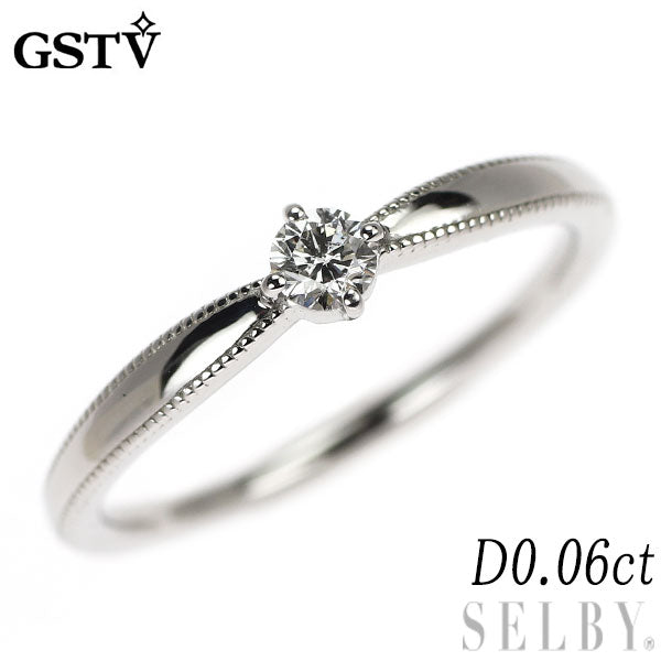 GSTV Pt950 ダイヤモンド リング 0.06ct