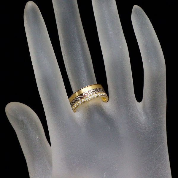 山崎裕見子 赤銅/ K18YG ダイヤモンド リング 0.34ct