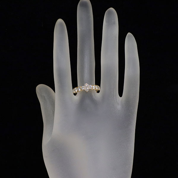 K18YG ダイヤモンド リング 1.00ct