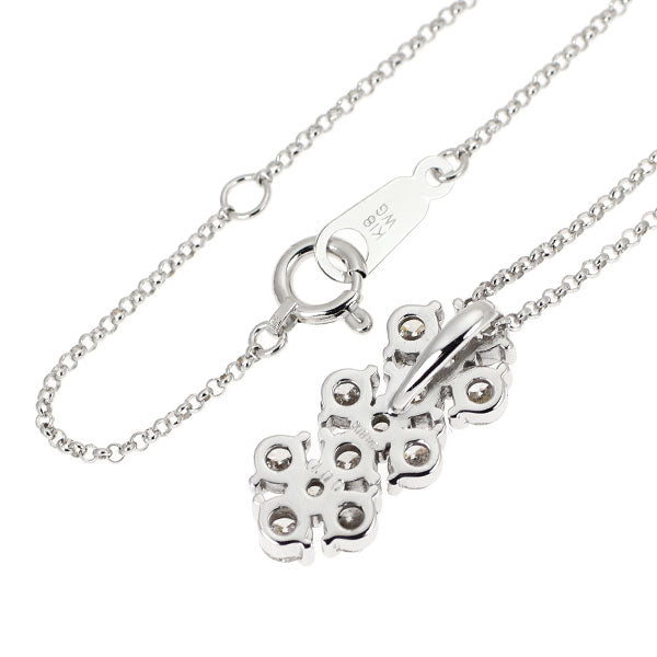 K18WG ダイヤモンド ペンダントネックレス 1.00ct