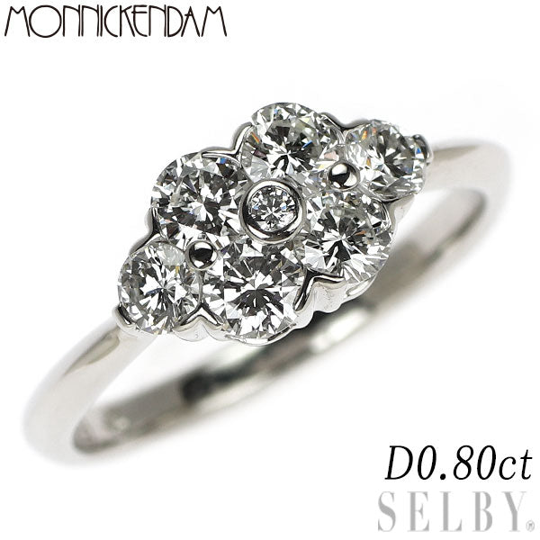 モニッケンダム Pt900 ダイヤモンド リング 0.80ct
