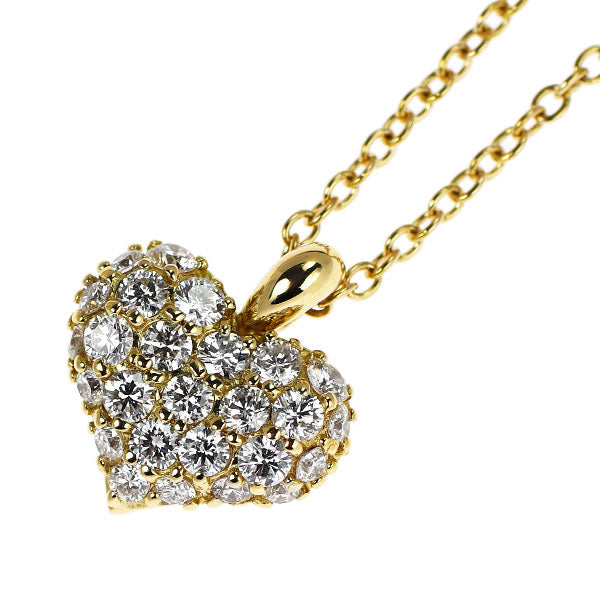 ポンテヴェキオ K18YG ダイヤモンド ペンダントネックレス 0.53ct ハート