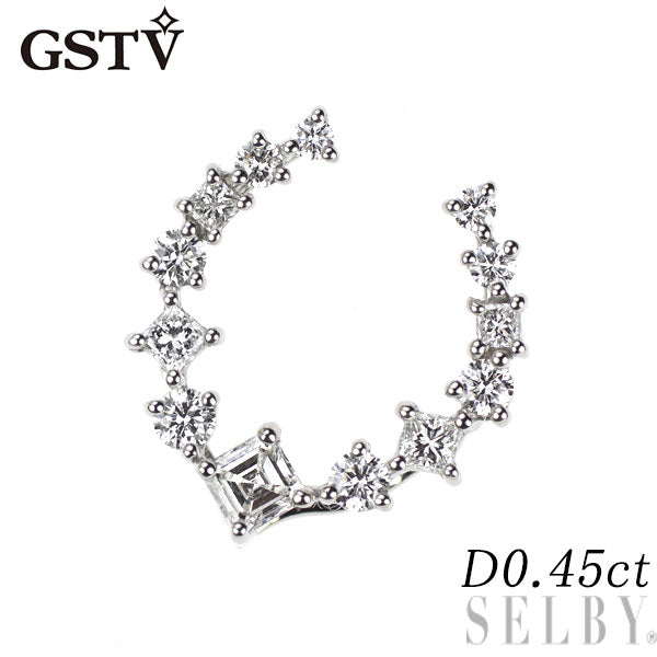 GSTV Pt950 ダイヤモンド ペンダントトップ 0.45ct