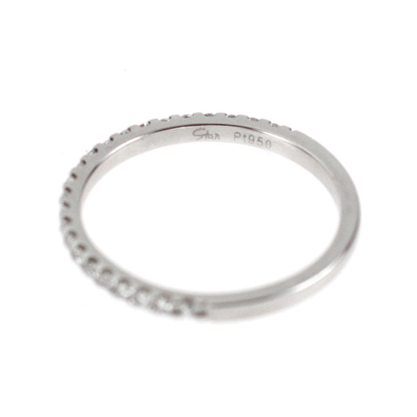 スタージュエリー Pt950 ダイヤモンド リング 0.15ct ハーフエタニティ