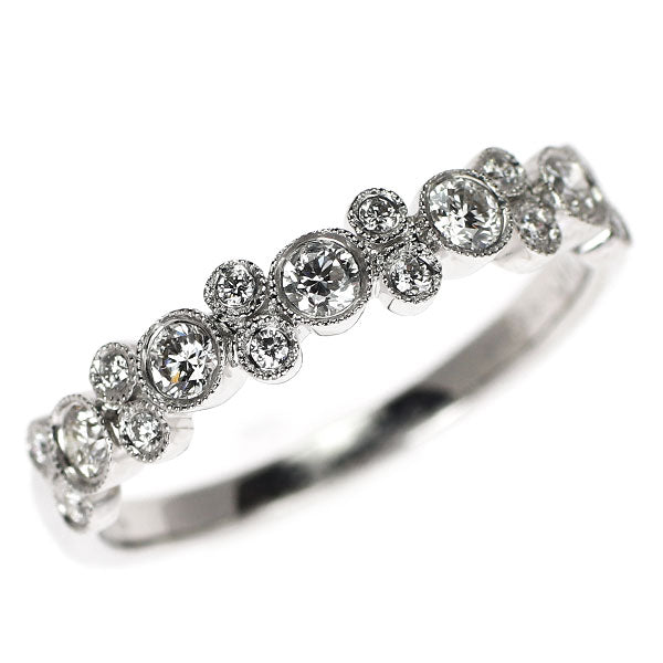 K18WG ダイヤモンド リング 0.40ct