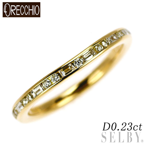 オレッキオ K18YG ダイヤモンド リング 0.23ct