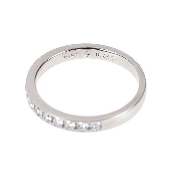 ダイヤモンドシライシ Pt950 H&Cダイヤモンド リング 0.280ct ハーフエタニティ