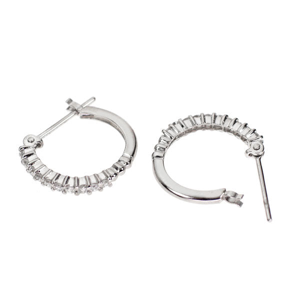 Pt900 ダイヤモンド ピアス 0.31ct フープ