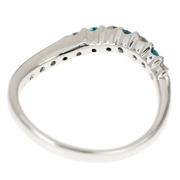 K18WG パライバ トルマリン ダイヤモンド リング 0.20ct D0.24ct 希少