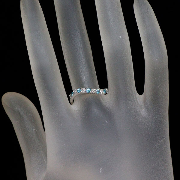 K18WG パライバ トルマリン ダイヤモンド リング 0.20ct D0.24ct 希少