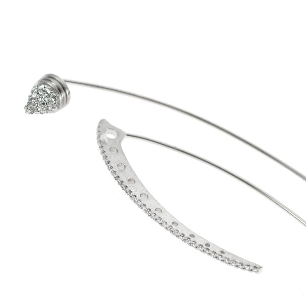 イーノス/E-NO'S K18WG ダイヤモンド ピアス 0.35ct