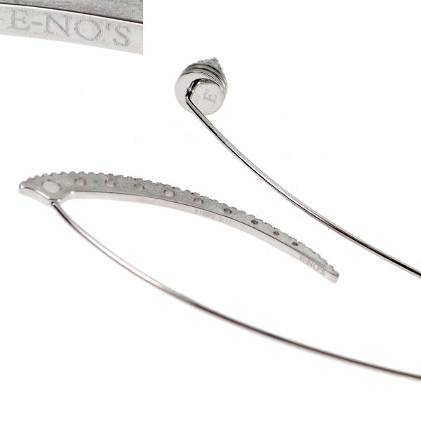 イーノス/E-NO'S K18WG ダイヤモンド ピアス 0.35ct