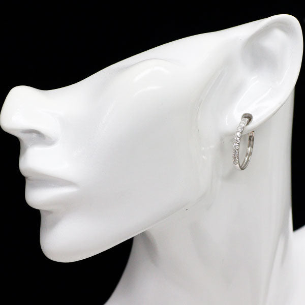 ベリテ K18WG H&C ダイヤモンド ピアス 1.00ct フープ