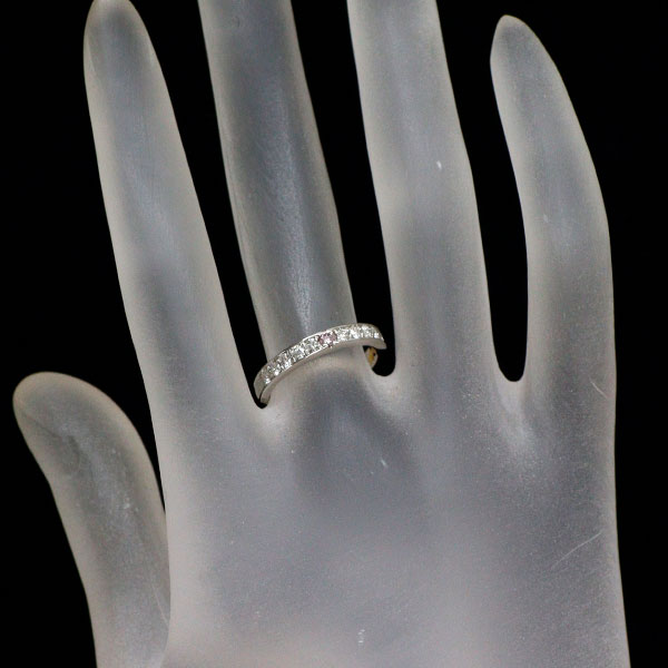 Pink Dolphin Pt900 Natural Pink/Colorless Diamond Ring 0.30ct