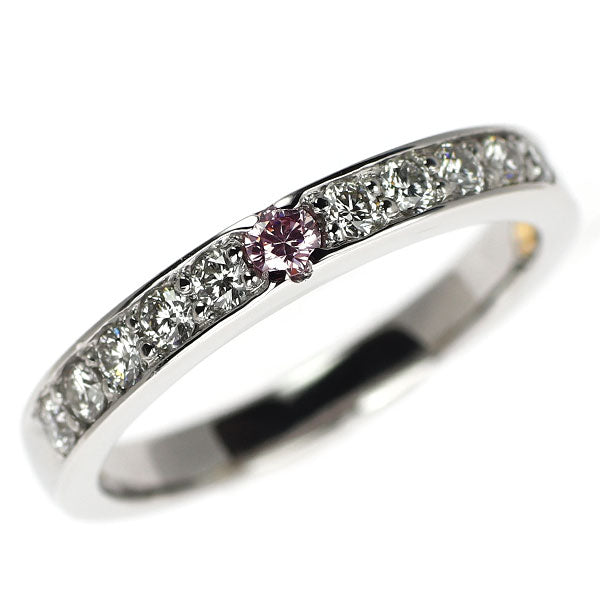 Pink Dolphin Pt900 Natural Pink/Colorless Diamond Ring 0.30ct