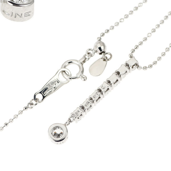 DTC K18WG ダイヤモンド ペンダントネックレス 0.40ct LINE