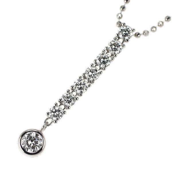 DTC K18WG ダイヤモンド ペンダントネックレス 0.40ct LINE