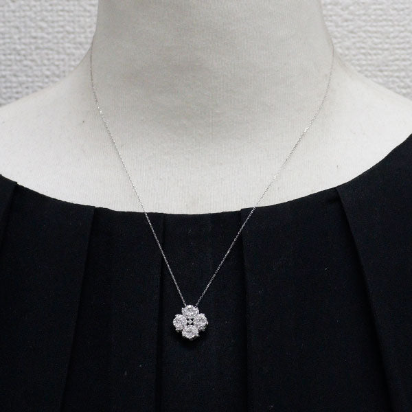 K18WG ダイヤモンド ペンダントネックレス 0.50ct
