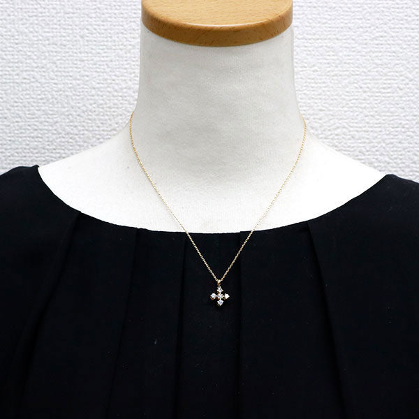 セイコー K18YG ダイヤモンド ペンダントネックレス 0.41ct