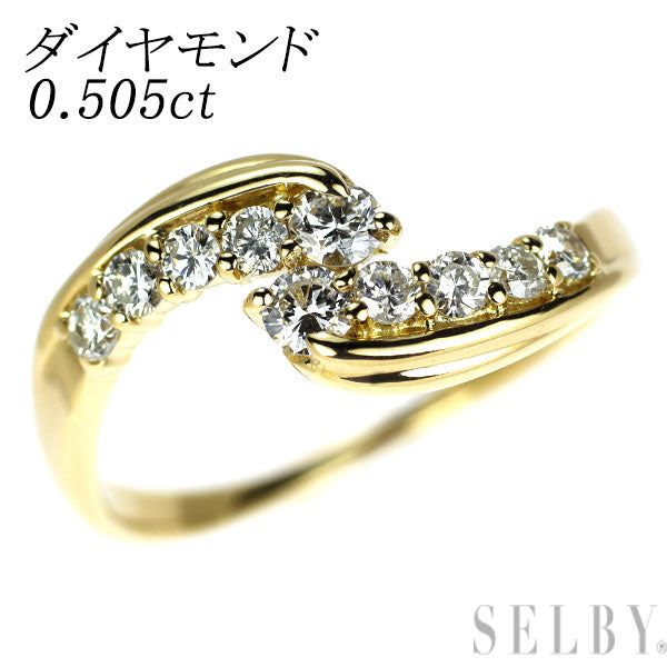 K18YG ダイヤモンド リング 0.505ct