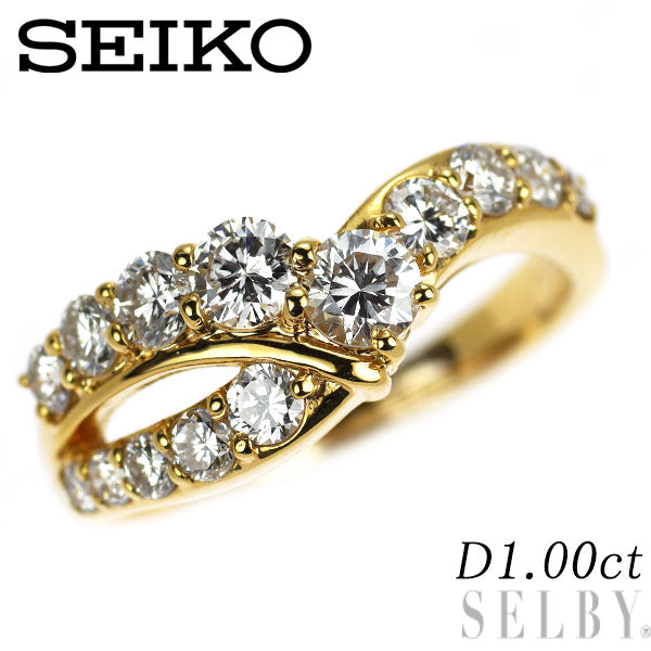 セイコー K18YG ダイヤモンド リング 1.00ct